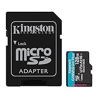 Kingston 128GB Canvas Go Plus microSDXC Card | Up to 170MB/s | UHS-I, C10, U3, V30, A2/A1 | with Adapter | SDCG3/128GB