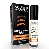Brow Growth Serum | Formulated with Redensyl, Biotin, Peptides & Amino Acids | for Brow Growth and Thickness | Eyebrow Growth Serum | 10 ml