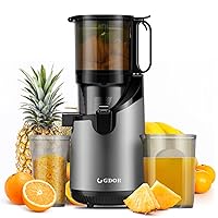 Self Feeding GDOR Cold Press Juicer with 5.3” Feed Chute, Tritan Material, Powerful 150NM Motor Slow Juicer Machines, Heavy Duty, Masticating Juice Extractor Fits Whole Fruits & Veggies, Easy to Clean