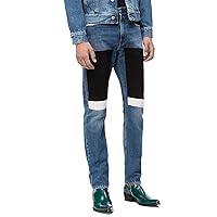 Calvin Klein Jeans Mens Slim Fit Block Patch Denim Jeans 40x32 Keeling Blue