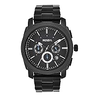 Fossil Machine Men's Watch with Stainless Steel or Leather Band, Chronograph or Analog Watch Display Fossil Machine Men's Watch with Stainless Steel or Leather Band, Chronograph or Analog Watch Display