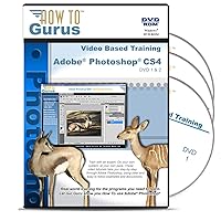 Adobe Photoshop CS4 Tutorial Videos on 3 DVDs, 25 Hours in 302 Video Lessons, Computer Software Video Training