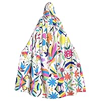 NEZIH Mid Century Modern Retro with Drop Shapes Hooded Cloak for adults,Carnival Witch Cosplay Robe Costume,Carnival Party