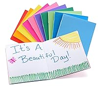 Hygloss Products - 77640 Colorful Blank Books – Books for Journaling, Sketching, Writing & More – Great for Arts & Crafts - 10 Assorted Bright, Fun Colors - Pocket-Size - 4.25 x 5.5 Inches - 10 Pack