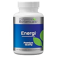 Energi - Vegan Adaptogen Boost for Mental Clarity, Energy and Stress Support - 60 Vegetarian Capsules