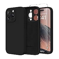Magnetic for iPhone 15 Pro Case, Compatible with MagSafe, [Full Camera Protection][2 Screen Protectors] Silicone Shockproof Protective Phone Case for iPhone 15 Pro 6.1