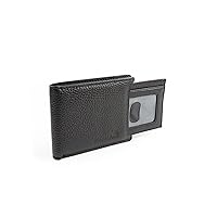Men's Wallet Leather Billfold RFID Pebbled Black
