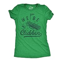 Womens We Be Clubbin T Shirt Funny Golfing Lovers Golf Club Joke Tee for Ladies