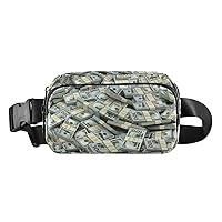 Lots Of Cash Money Belt Bag for Women Men Water Proof Fanny Bag with Adjustable Shoulder Tear Resistant Fashion Waist Packs for Travel