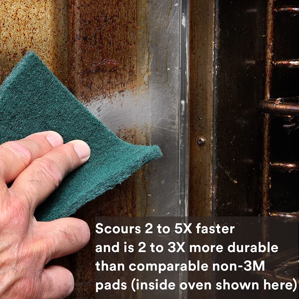 Scotch-Brite Scouring Pad 96-20, 20 Pads, 6” x 9”, General Purpose Cleaning, Food Safe, Non-Rusting