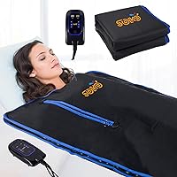 Far Infrared Portable Sauna Blanket for Home Detox, Portable Body Sauna Bag for Home Relaxation, Exercise Recovery and Relieve Stress, 86-167 ℉ Temperature Range, with Timer, Length 71 inches