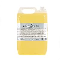 Grapeseed Carrier Oil - 10 Litres - Pure & Natural Oil Perfect for Hair, Face, Nails, Aromatherapy, Massage and Oil Dilution Vegan GMO Free
