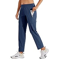 Willit Women's Golf Pants Athletic Quick Dry Pants Lightweight Cargo Travel Pants with Pockets Water Resistant