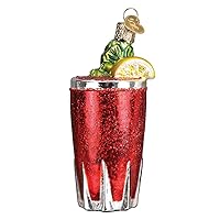 Old World Christmas Ornaments: Adult Beverages Glass Blown Ornaments for Christmas Tree, Bloody Mary