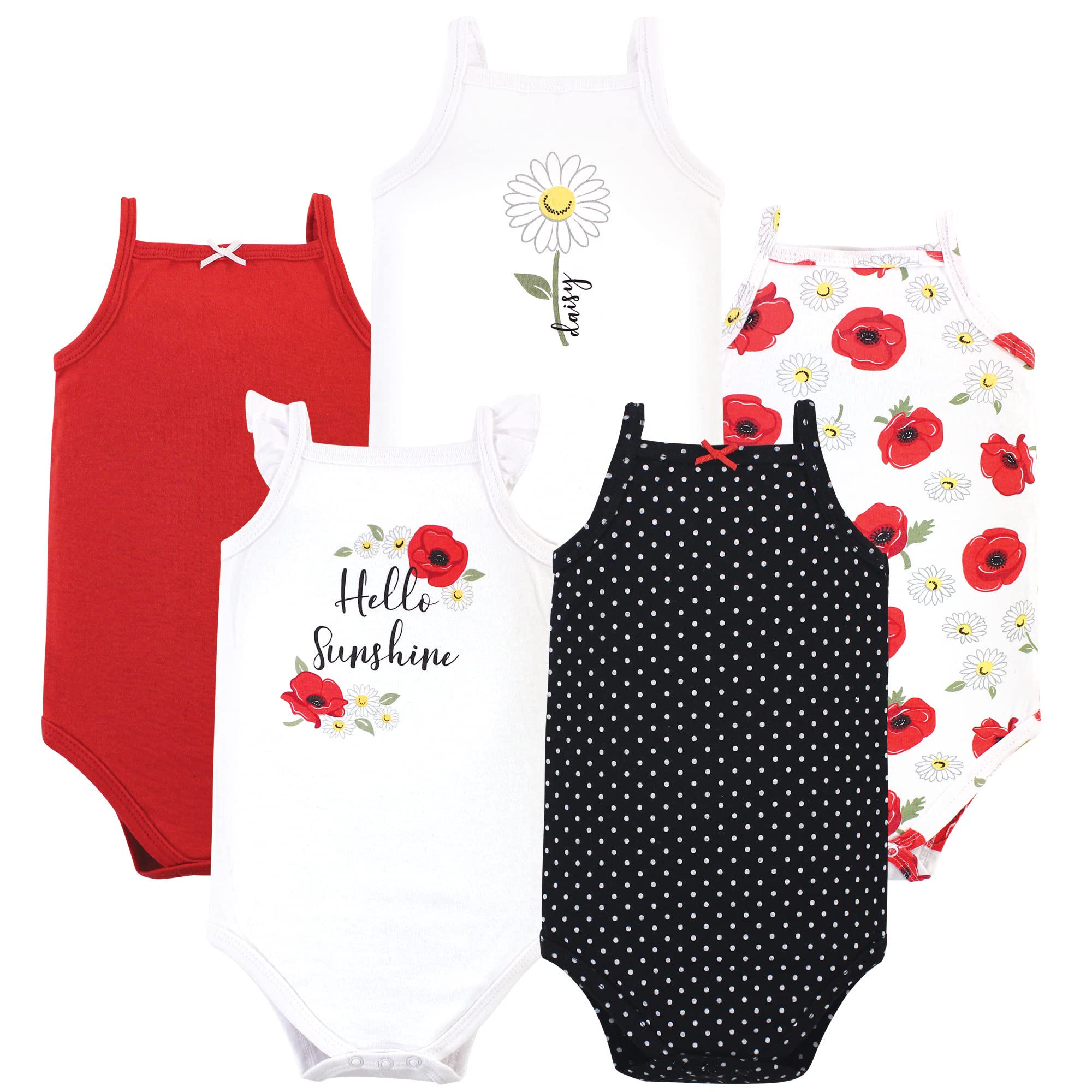 Hudson Baby Unisex Baby Cotton Sleeveless Bodysuits