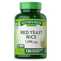 Red Yeast Rice Capsules | 120 Count | Non-GMO, Gluten Free | By Nature's Truth