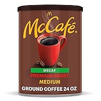 McCafe Premium Roast Decaf, Medium Roast Ground Coffee, 24 oz Canister