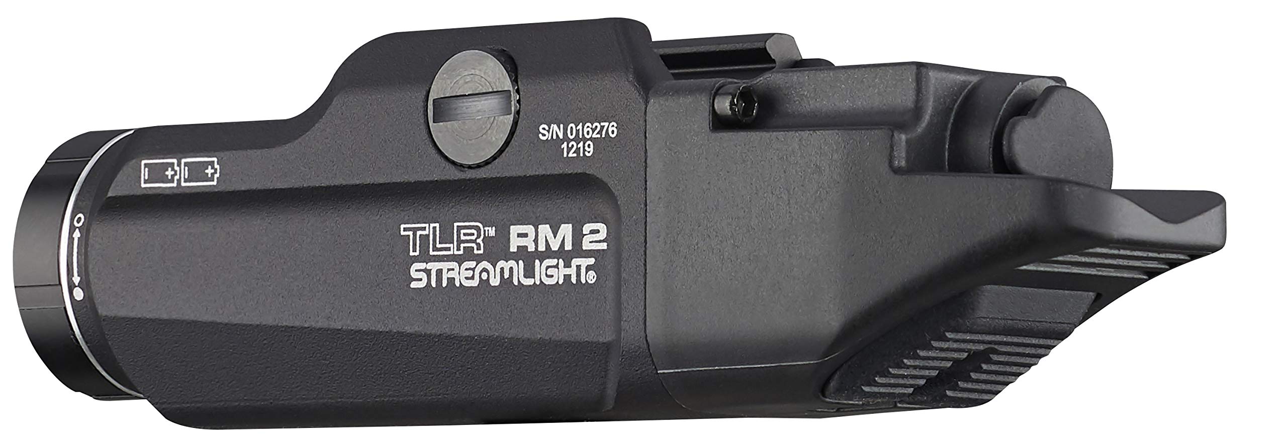 Streamlight 69451 TLR RM 2 Compact Rail-Mounted Tactical Lighting System with Rail Locating Keys and Two Lithium Batteries, Black