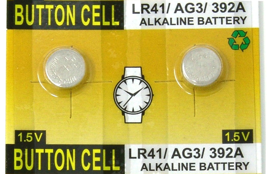Rayverstar LR41 AG3 1.5 Volt Alkaline (20-Batteries) Fits: 392, 192, SR41, 384, 736, L736F (Full List Below)