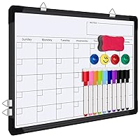 Polegas Dry Erase Whiteboard Calendar, Magnetic White Board Dry Erase Calendar, 16