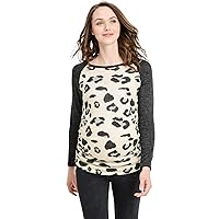 Women's Maternity Sweater Knit Tops - Long Sleeve, Ruched, Raglan, Casual, T-Shirts