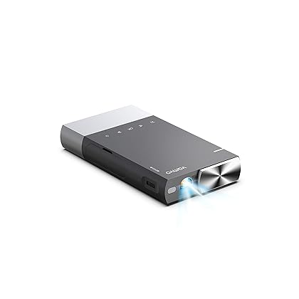 Mini projector, Vamvo Ultra Mini Portable Projector 1080p supported HD DLP LED Rechargeable Pico Projector with HDMI, USB, TF, and Micro SD, Supports iPhone Android Laptop PC Projectors for Outdoor