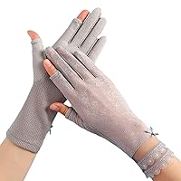 Breathable Lace Half Finger Gloves Cosplay Mittens For Wedding Bridals Women