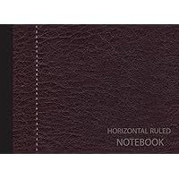 Horizontal Ruled Notebook: Landscape Paper Lined Notebook for Laboratory Writing, Research & Record Keeping