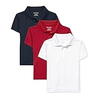 The Children's Place Boys Multipack Short Sleeve Performance Polos