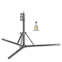 GN-806 lamp Stand (max. Working Height 215 cm, Load Capacity 5 kg, 1/4 & 3/8 inch Threaded Connection), Black