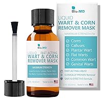 Fast Acting Liquid Wart Gel Maximum Strength - Maximum Strength Fast-Acting Liquid Wart Salicylic Acid, Wart Remover for Warts, Plantar Wart, Genital Wart, Corn, Common Wart, Flat Wart, Callus