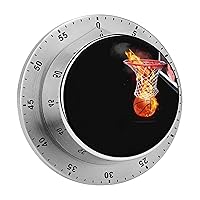 Fire and Basketball 60 Minute Visual Timer Kitchen Timer Countdown Timer Clock for Cooking Meeting Learning Work