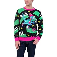 Holiday Hype Men's Ugly Christmas Sweater Holiday Pullover Traditional Fun