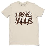 Low Cacao Wow Design Printed Love Kills Sneaker Matching T-Shirt