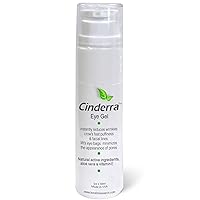 Cinderra Eye Gel 30ml instantly reduces wrinkles crow’s feet puffiness & facial lines lift’s eye bags minimizes the appearance of pores, works with makeup Natural ingredients Ageless look