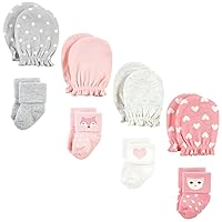 Hudson Baby baby-girls Socks and Mittens Set