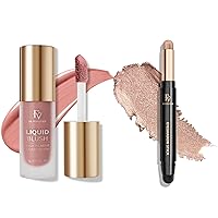 FV Liquid Blush and Cream Eyeshadow Stick, Long Lasting & High Pigmented for All Skin Types