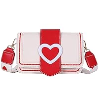 Heart Shaped Clutch Purse for women Fashion PU Leather Top Handle Satchel Shoulder Tote Crossbody Bag Handbag