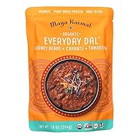 Maya Kaimal Foods - Organic Indian Everyday Dal - Kidney Bean 10oz - Fully Cooked with Carrots and Tamarind - Vegan - Microwavable - Ready to Eat - Pack of 6