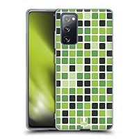 Green Mosaic Tiles Soft Gel Case Compatible with Samsung Galaxy S20 FE / 5G