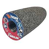 Weiler 68303 Tiger AO Type 16 Round Tip Portable Grinding Cone, A24-R, 1 1/2