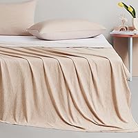 Elegear Revolutionary Cooling Blanket Queen Size Absorbs Heat, Keep Adult/Children/Babies Cool on Warm Nights, Japanese Q-Max>0.4 Arc-Chill Cooling Fiber, Summer Blanket for Night Sweat - Beige,Adult