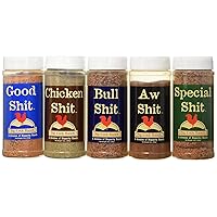 Special Shit - Shit Load Big 5 Sampler (Pack of 5 Seasonings with 1 each of Bull, Special, Good, Aw, Chicken