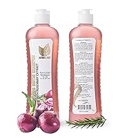 Onion Biotin and Rosemary Shampoo for Stronger, Thicker and Longer hair, for Soft Hair & Shine, Hair Loss and Thinning Hair - Fights Hair Loss, for Dry Damaged Hair, for All Hair Types, Cruelty-Free