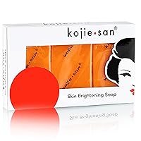 Kojie San Skin and Body Soap - Original Kojic Acid Soap that Reduces Dark Spots, Hyperpigmentation, & Scars with Coconut & Tea Tree Oil - 65g x 3 Bars