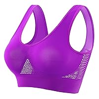 High Impact Sports Bras for Women Plus Size Full-Coverage Wirefree Workout Bra Bounce Control Comfort Breathable
