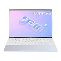 LG gram Style 14” OLED Laptop, Intel 13th Gen Core i7 Evo Platform, Windows 11 Home, 16GB RAM, 512GB SSD, Dynamic White