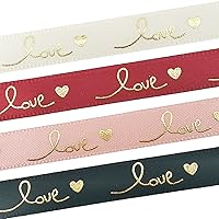 Custom Ribbon Personal Names Printed Satin,Personal Printed Silk Ribbons for Bakery Flower Shop,Custom Ribbons Personalized for Favors (20mm Ribbon,100Yards(90m))
