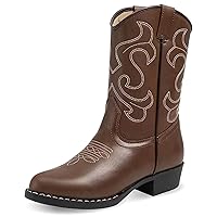 Premium Kids Cowboy Boots - Comfort Fit Toddler Cowboy Boots - Boys and Girls Cowboy Boots Durable & Stylish Western Wear for Young Riders