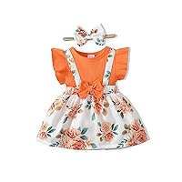 Newborn Baby Girl Clothes Infant Dress Outfit Summer Romper Jumpsuit Headband Overall Skirt Clothing Set